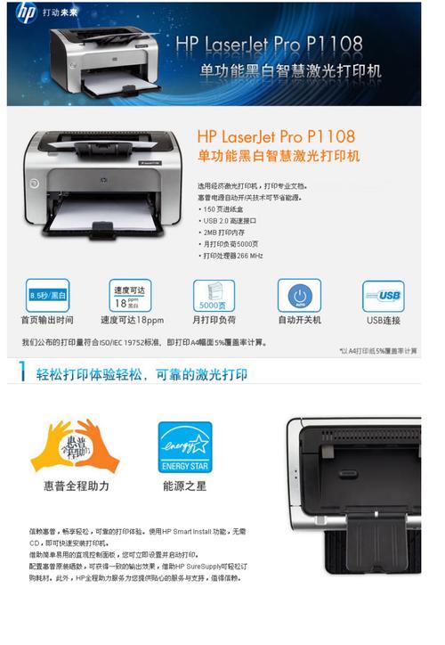 惠普p1108打印机驱动下载2026